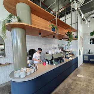 The interior of Bellboy cafe in Brunswick. 